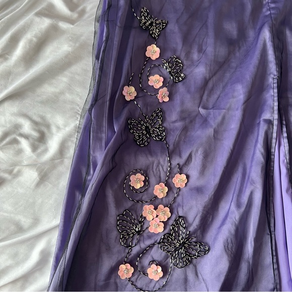 🌸DOLLS KILL/dELiA*s Y2K Low Rise Midi Skirt with Slit🌸 - Picture 4 of 6